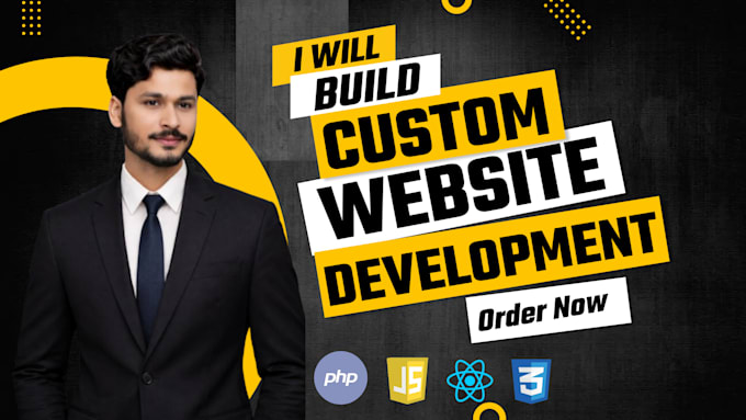 build websites as a full stack web developer, PHP laravel, HTML, CSS, react, js