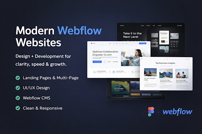 build a modern high converting webflow website