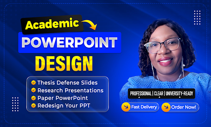 design or edit an academic powerpoint for your thesis