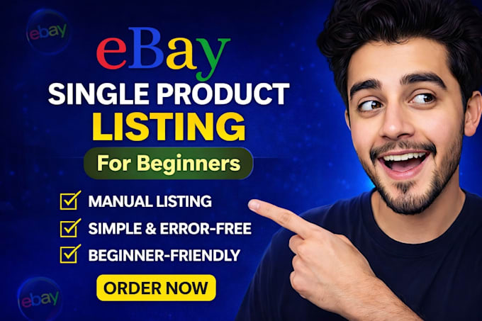 create simple ebay single product listing for beginners