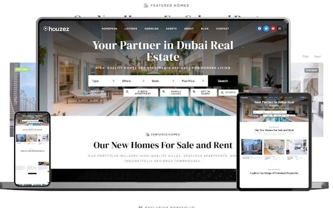 build property website with buildium, ownerrez, vrbo airbnb clone rental website