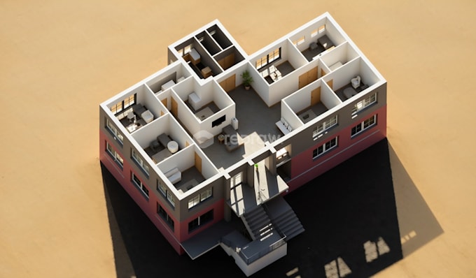 2d and 3d architectural plans of buildings