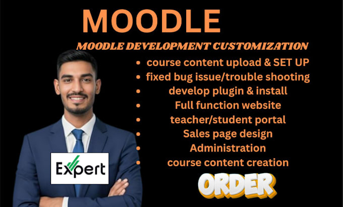 install, setup and customize moodle lms elearning website