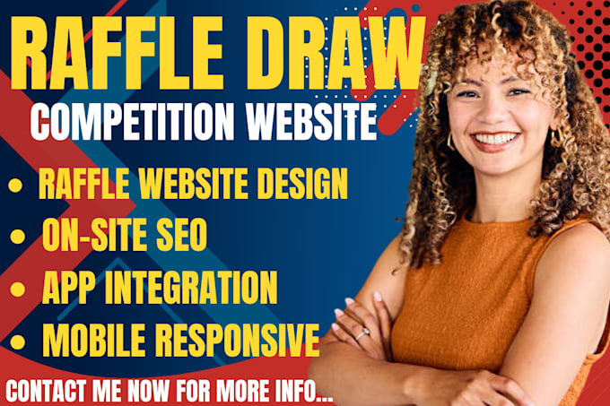 Design raffle website competition website giveaway website raffle ...