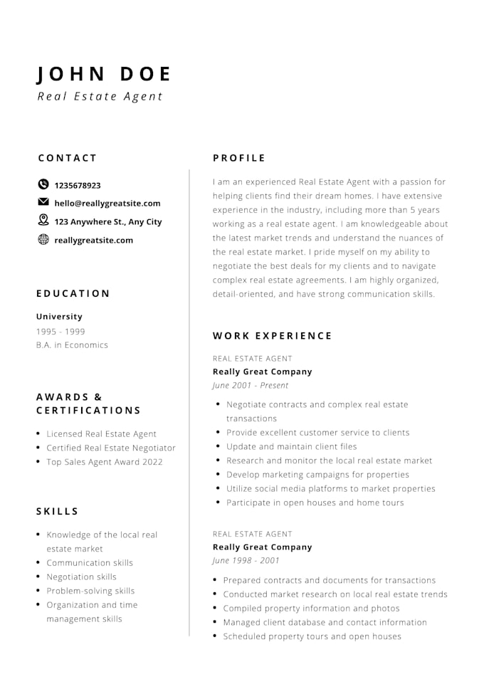 Write a professional ats friendly resume and cover letter by ...