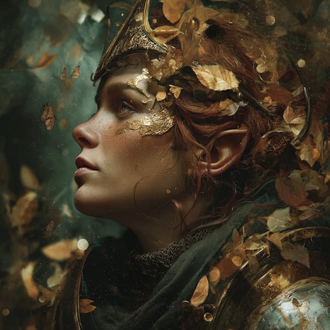 create fantasy character portrait art