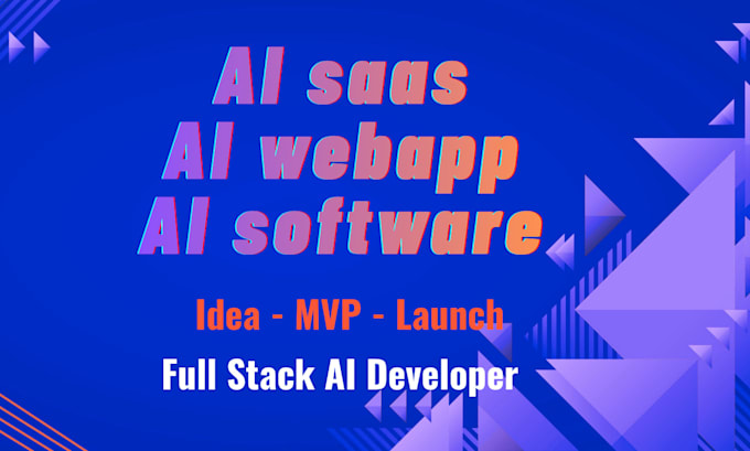 do your ai website development, ai software development, ai saas development