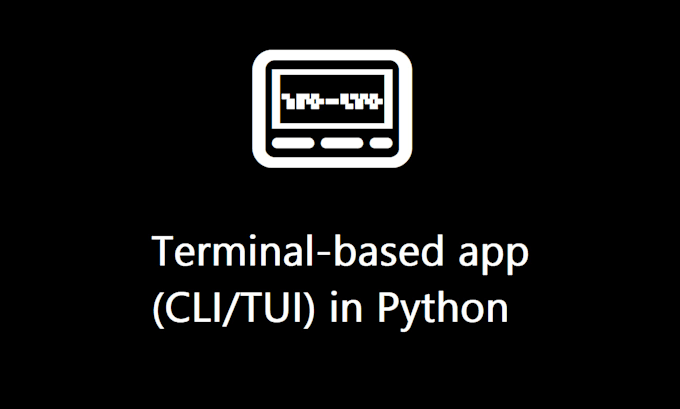 create a terminal based app in python