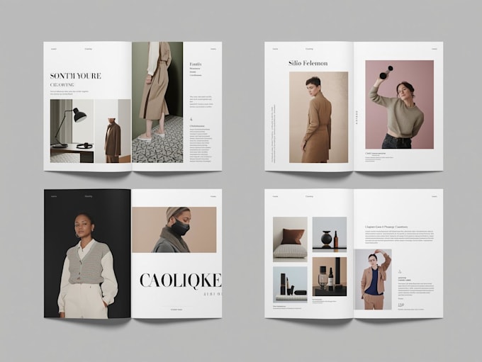 design professional product catalog or booklet