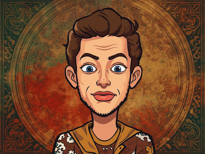 custom cartoon portrait from photo