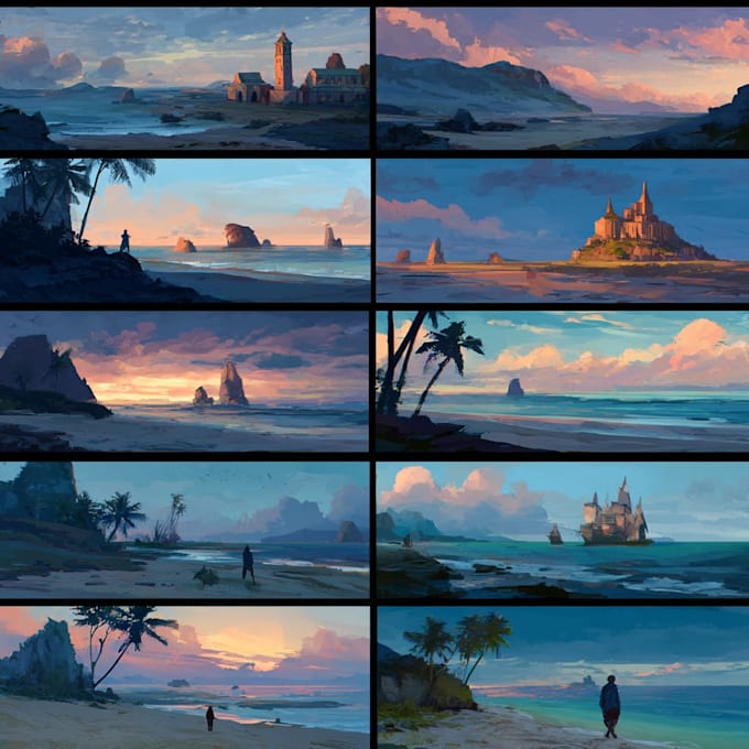 Do environment concept art for you by Krelibia | Fiverr