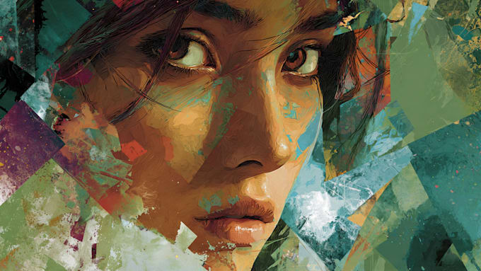design unique digital collage art illustration