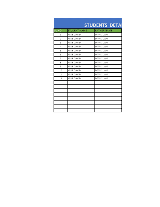 add your customers details into a clean file using excel