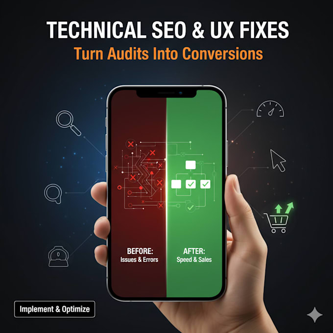 fix technical SEO and UX issues found in your audit