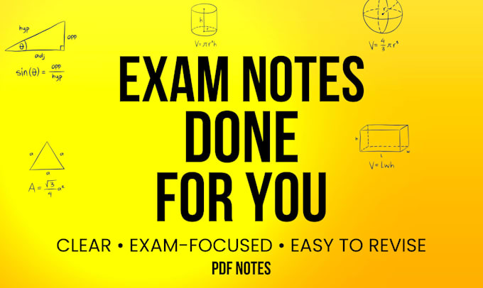 create exam oriented study notes and revision pdfs for your syllabus