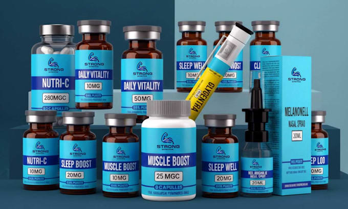 design amazon supplement label with fda compliant layout