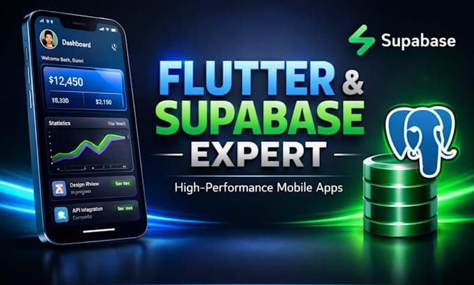 Develop a high performance flutter app with supabase backend by ...