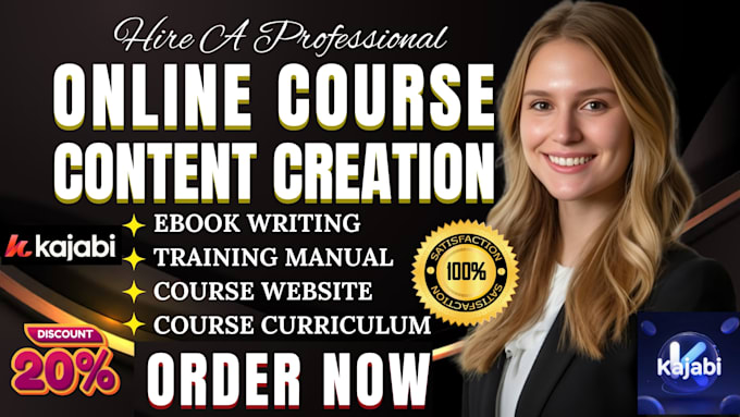 create ebook online course content lesson plan course creation training course
