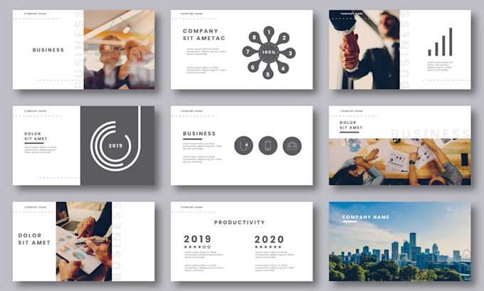 design pitch deck, powerpoint presentation, google slides for business