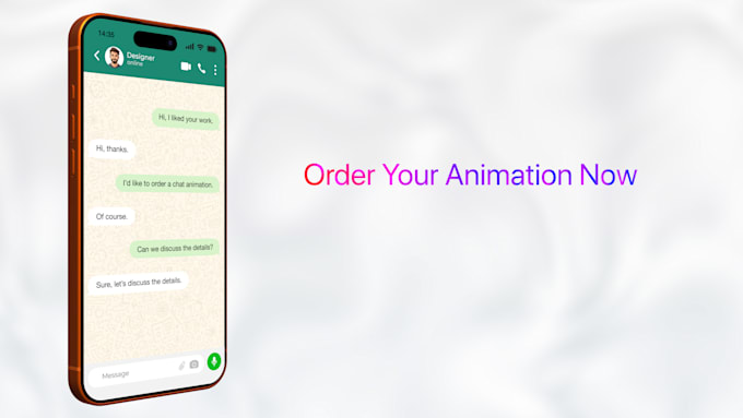 make a text messages chat animation
