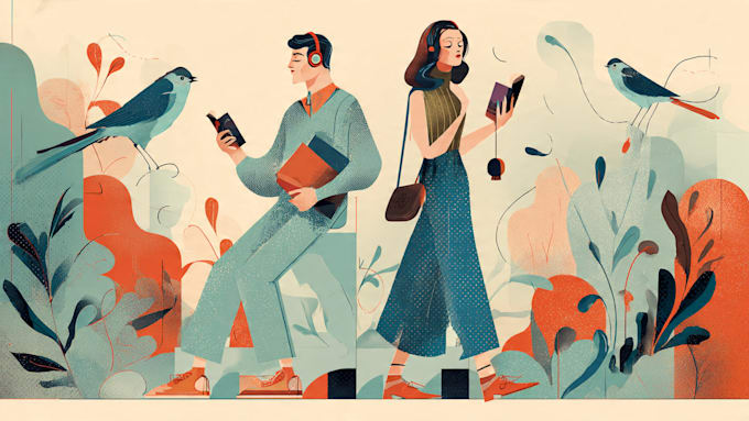 make retro and vintage illustration