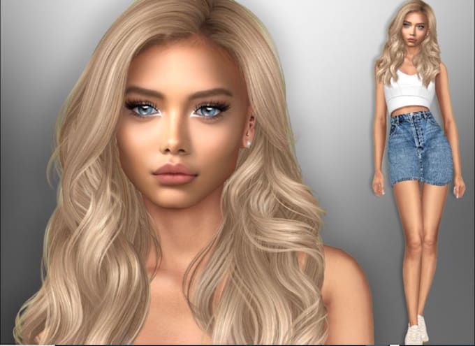 create sims 4 avatar, sim 4 outfit, character using cc and mods for you