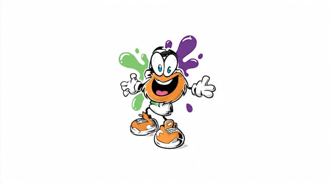 design a cartoon logo character