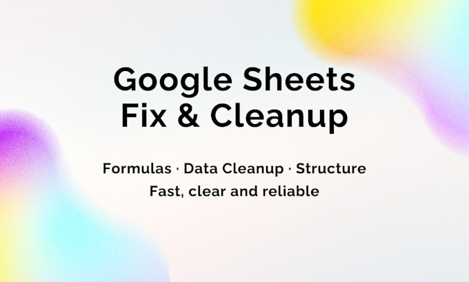 fix or clean your google sheets formulas and spreadsheet layout