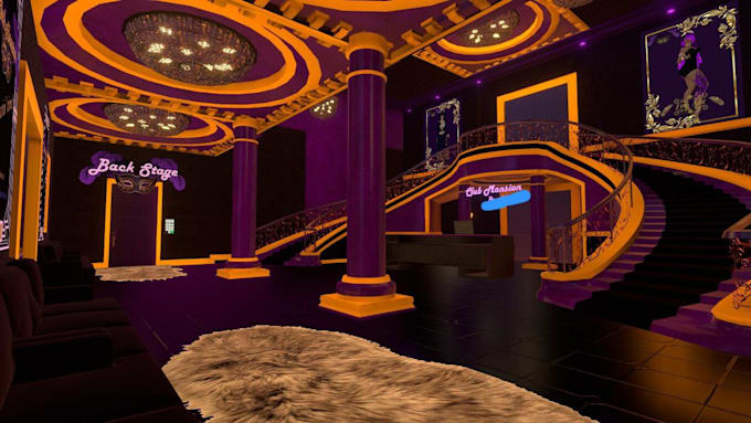 create custom interactive vrchat world, vrc world, 3d game environment, vr world