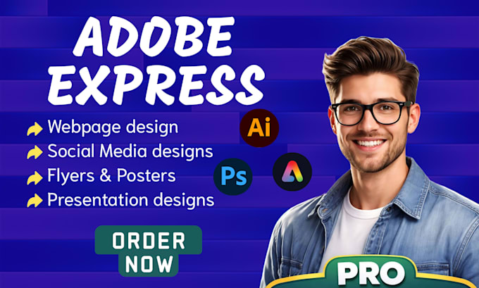 do creative graphic designs using adobe express, social media design canva