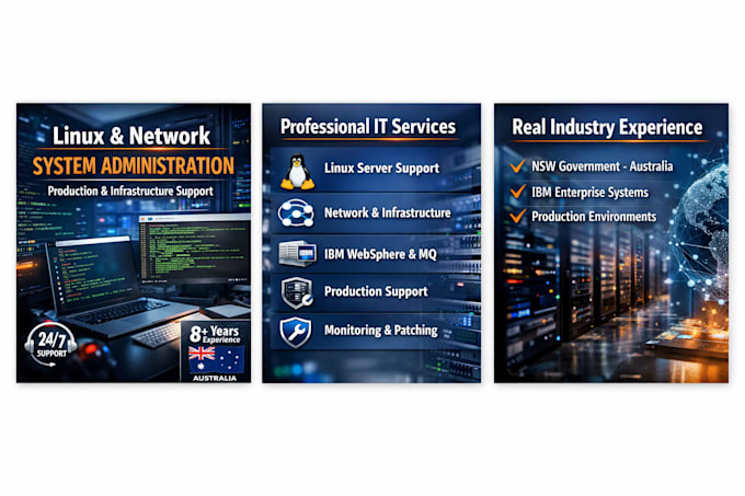 fix linux server, network and infrastructure issues