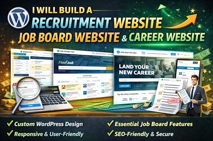 recruitment website job board website wordpress website career website