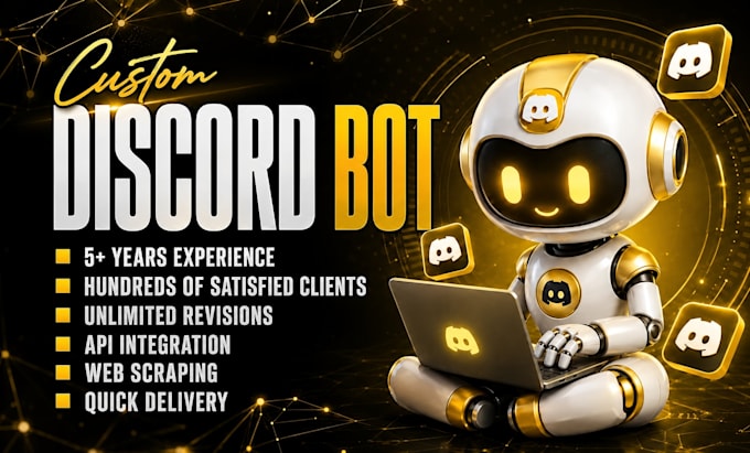 develop any custom discord bot for your server
