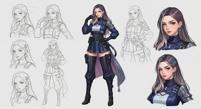 2d character design, cartoon mascot character, 2d game art concept animation