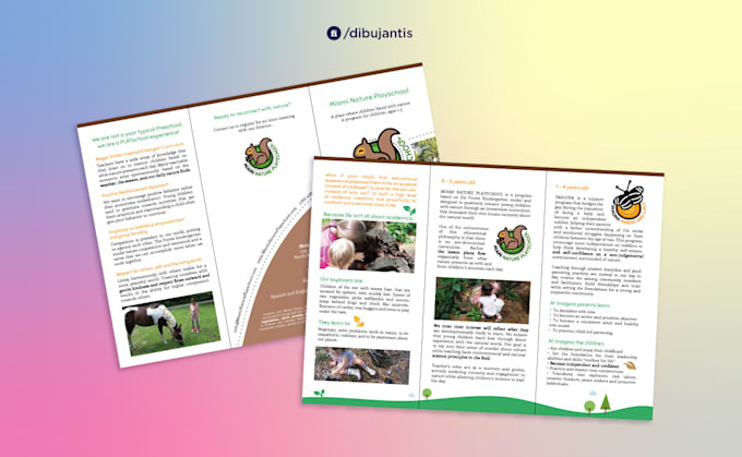 design a poster, brochure or flyer for education or ads