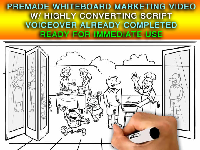 give you 1 whiteboard marketing video for business promotion
