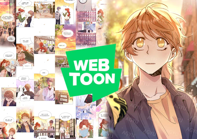 draw webtoon, comics, webtoon storyboard in my style