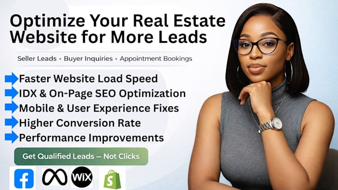 optimize fix real estate websites idx SEO speed performance conversion api rate
