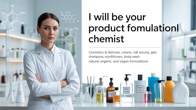 formulate cosmetics, detergents, and perfumes as a professional chemist