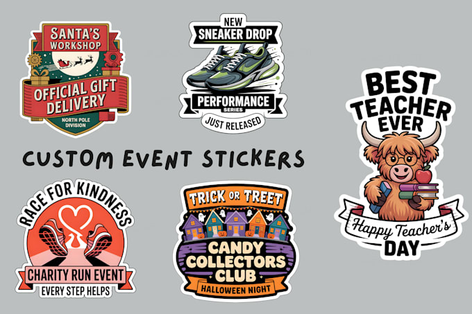 Create custom cute stickers for your special event in 1 day by ...