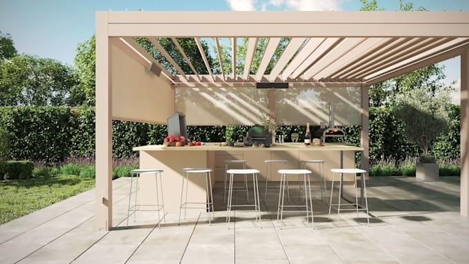 do 3d outdoor kitchen design, patio kitchen design, kitchen design