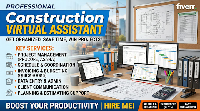be your construction virtual assistant, estimator, procore, jobtread, planswift