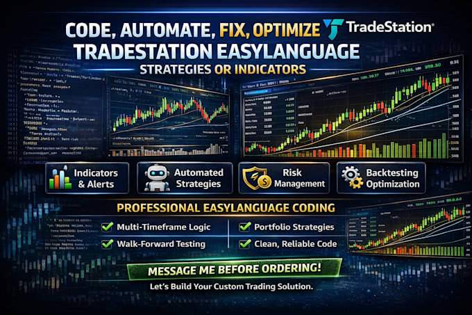 code, automate, fix, optimize tradestation easylanguage strategies or indicators