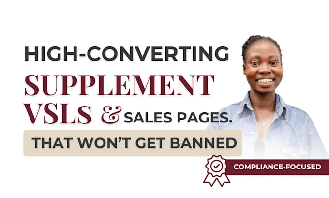 write high converting supplement vsl scripts and sales copy
