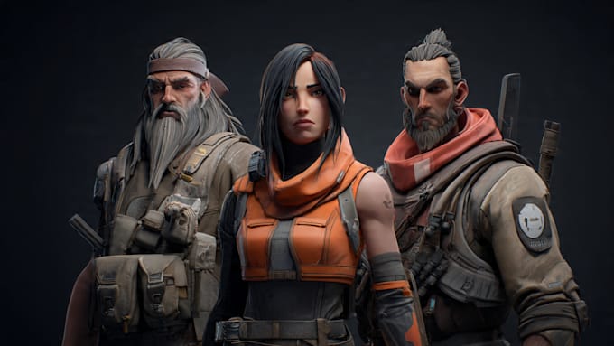 design and illustrate realistic characters