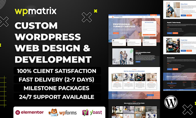 offer custom wordpress web design and development