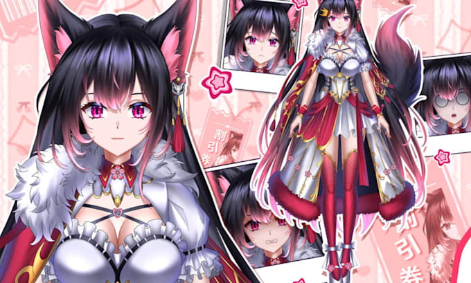 rig live2d vtuber model vtuber avatar live2d rigging vtuber character model