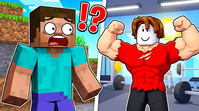 make a 3d roblox youtube thumbnail
