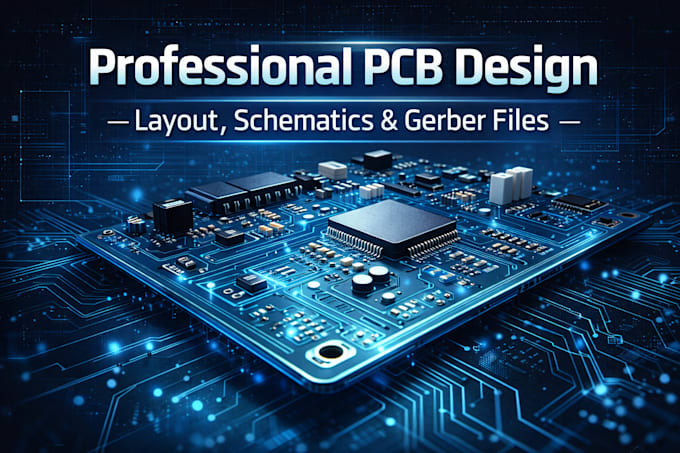 design professional pcb layout schematics gerber files for manufacturing