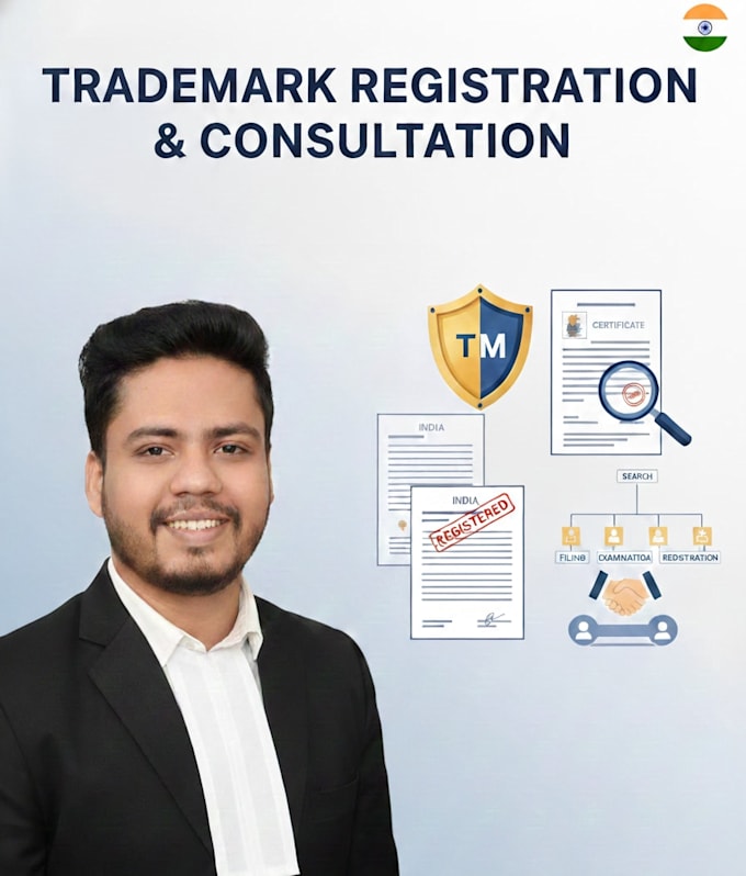 provide trademark consultation, public search, and file your trademark in india